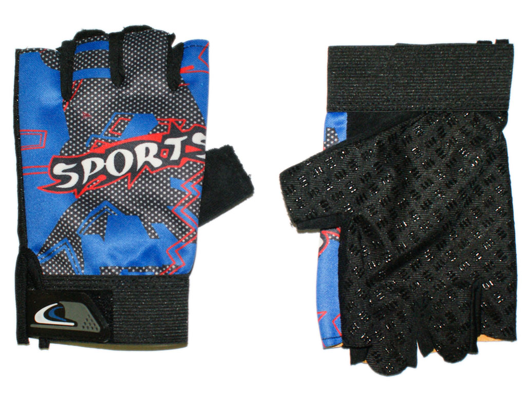 Велосипедные перчатки BP-SP-B04-С цвет сине-черный