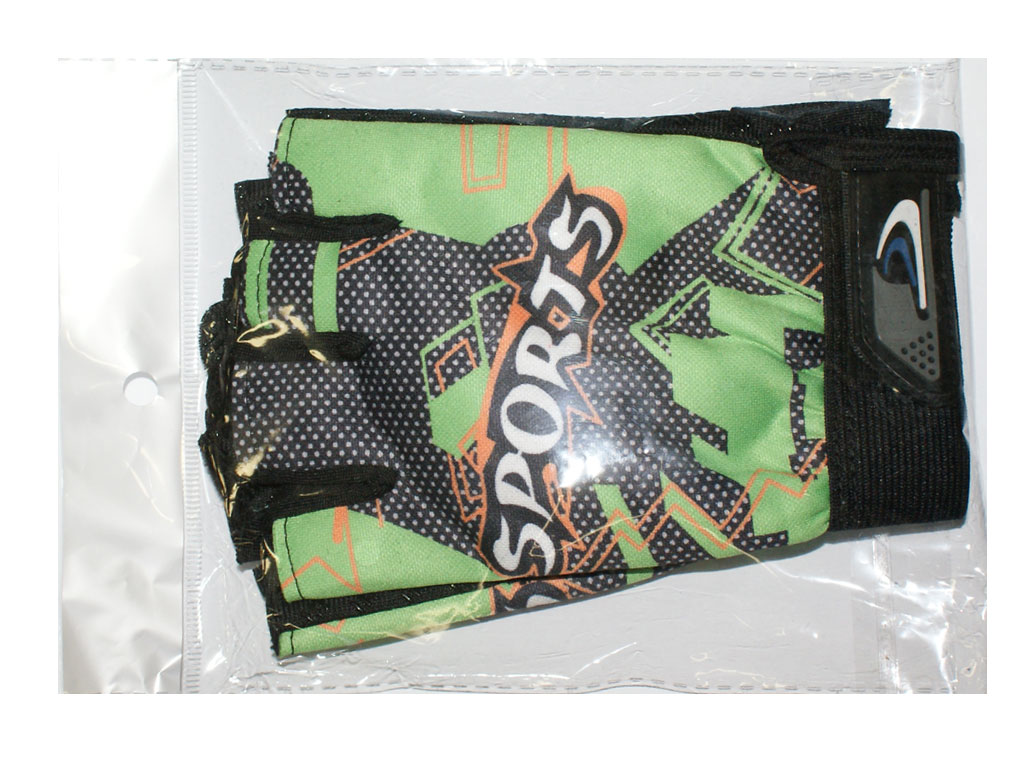 Велосипедные перчатки BP-SP-B04-З цвет зелено-черный