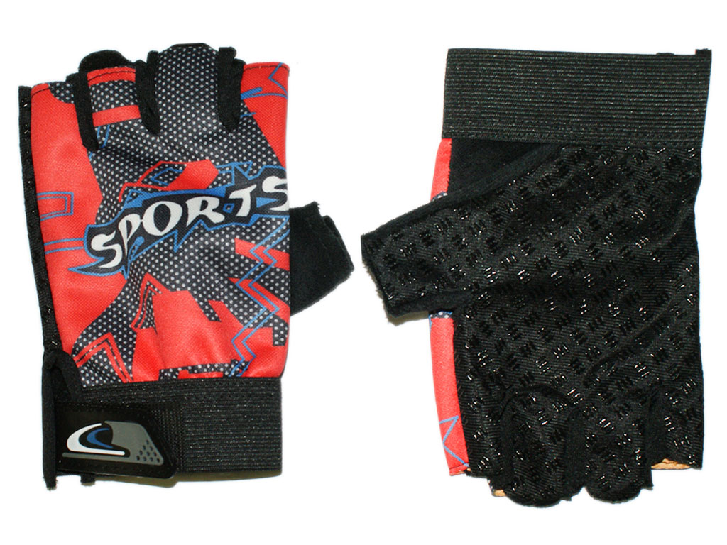 Велосипедные перчатки  BP-SP-B04-К цвет красно-черный