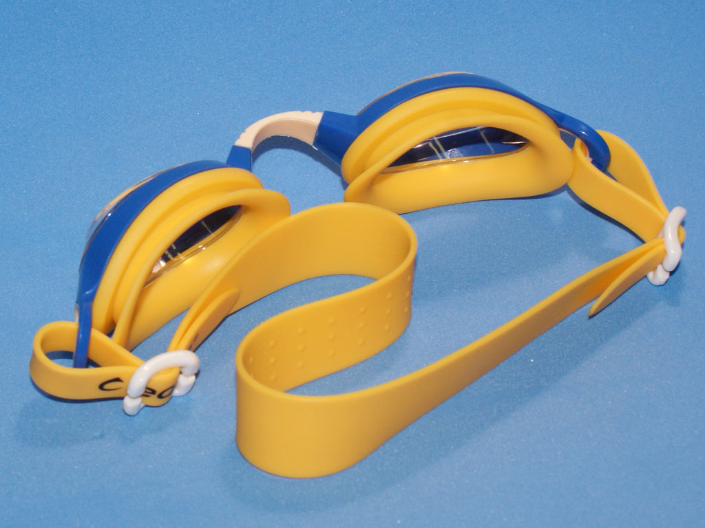 Очки для плавания  SG1800-С  цвет  желто-синий