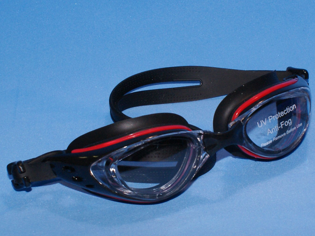 Очки для плавания SG1603-Ч цвет черный/красный