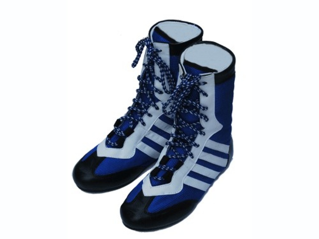 Боксёрки SPRINTER кожа + синтетическая ткань синие 45 р-р #00762