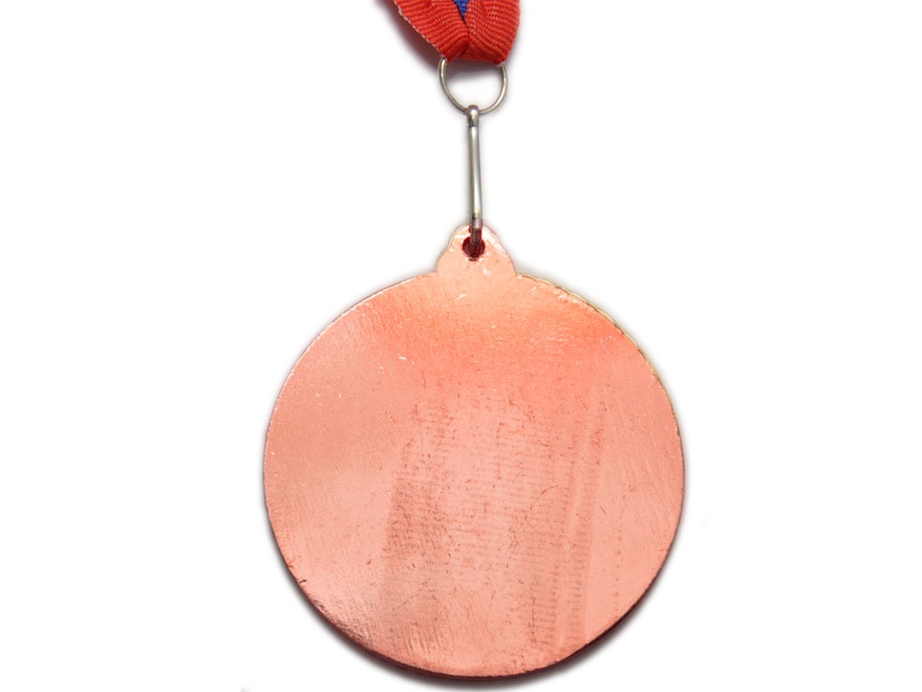 Медаль спортивная с лентой 3 место диаметр 6 см, с жетоном: Т6-3
