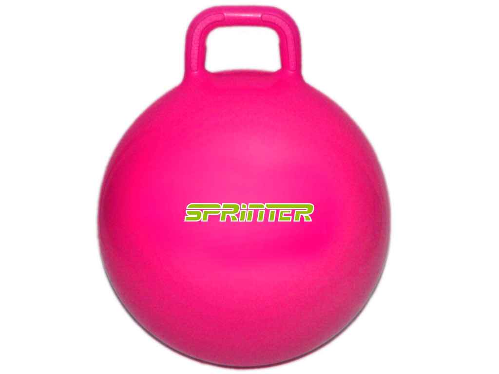 Мяч-прыгун с ручками SPRINTER d-50 см малиновый
