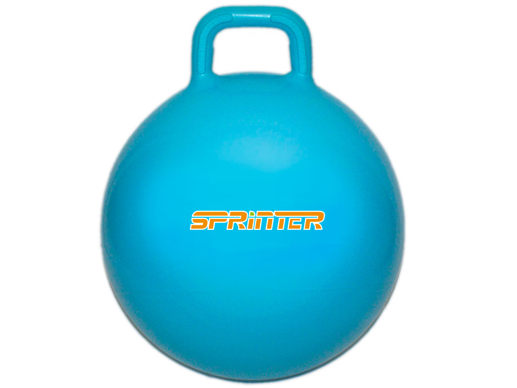 Мяч-прыгун с ручками SPRINTER d-60 см голубой