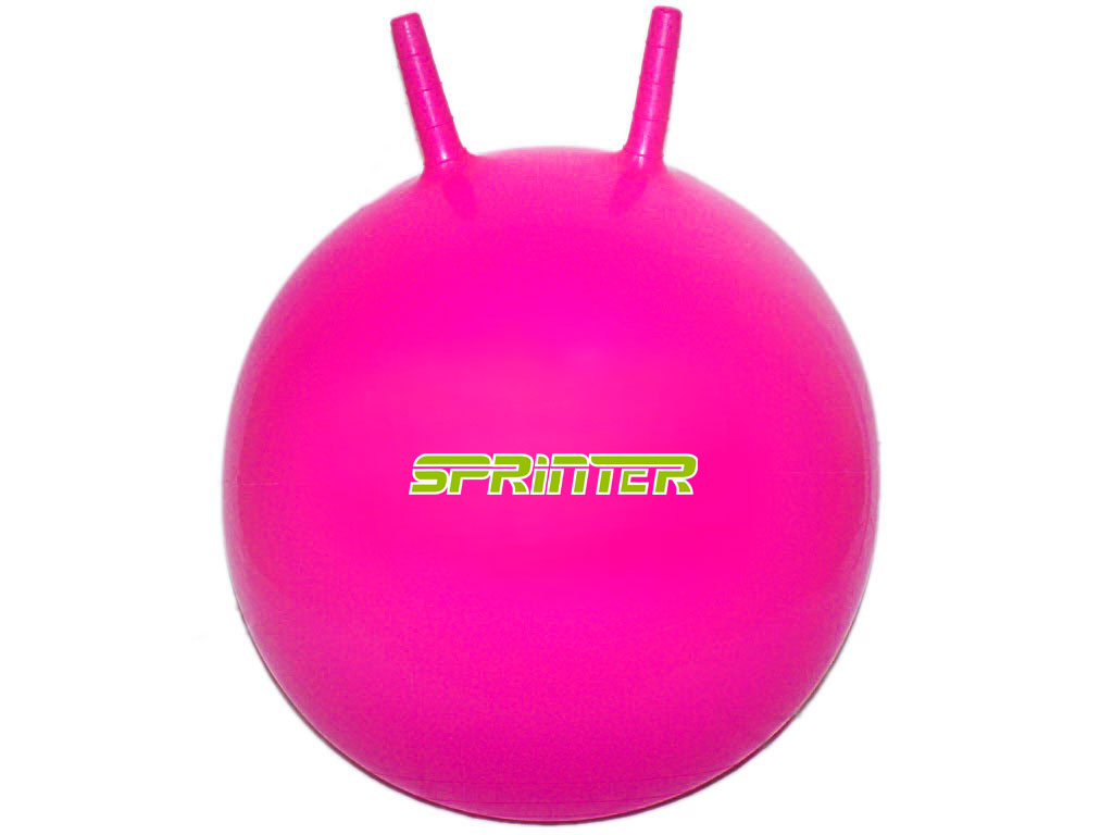Мяч-прыгун с ушками SPRINTER d-45 см малиновый