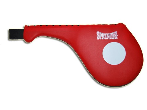 Лапа ракетка (хлопушка) SPRINTER одинарная из плотной синтетической кожи. Предназначена для отработка точности и скорости ударов руками и ногами. :(383-386):
