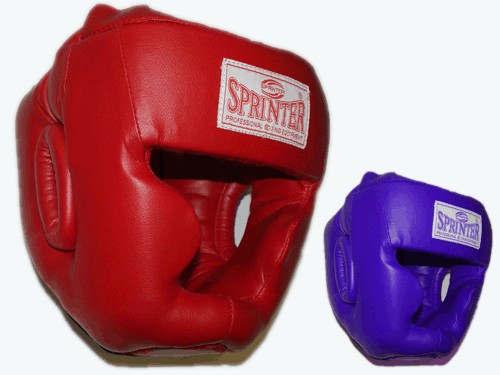 Шлем боксерский SPRINTER закрытый. Материал: кожзаменитель снаружи, кожзаменитель изнутри, усиленная защита области ушей, сзади застежка на двух липучках. Индивиудуальная упаковка. :(RED - ХL):