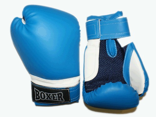 Перчатки боксёрские RUSCOsport, синие, 8 Oz: С-8