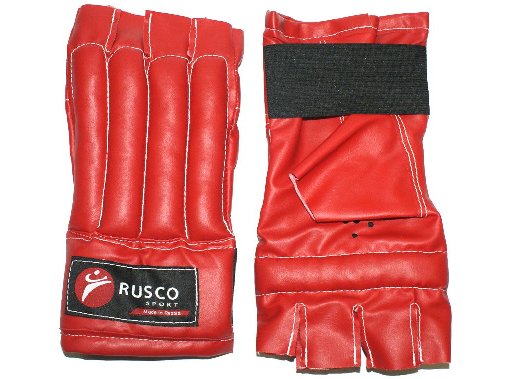 Шингарты RuscoSport ХL красные (изготовлены из качественной искусственной кожи