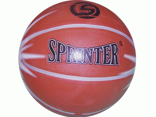 Баскетбольный мяч SPRINTER №7 . Игровой и тренировочный мяч для баскетбола. Резина, нейлон, бутиловая камера. :(QX-2107-S):