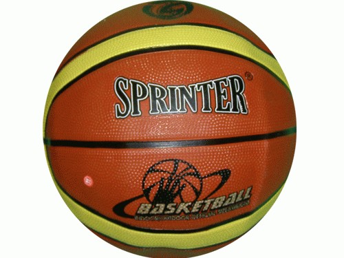 Баскетбольный мяч SPRINTER №7 . Игровой и тренировочный мяч для баскетбола. Резина, нейлон, бутиловая камера. :(QX-2108-7):
