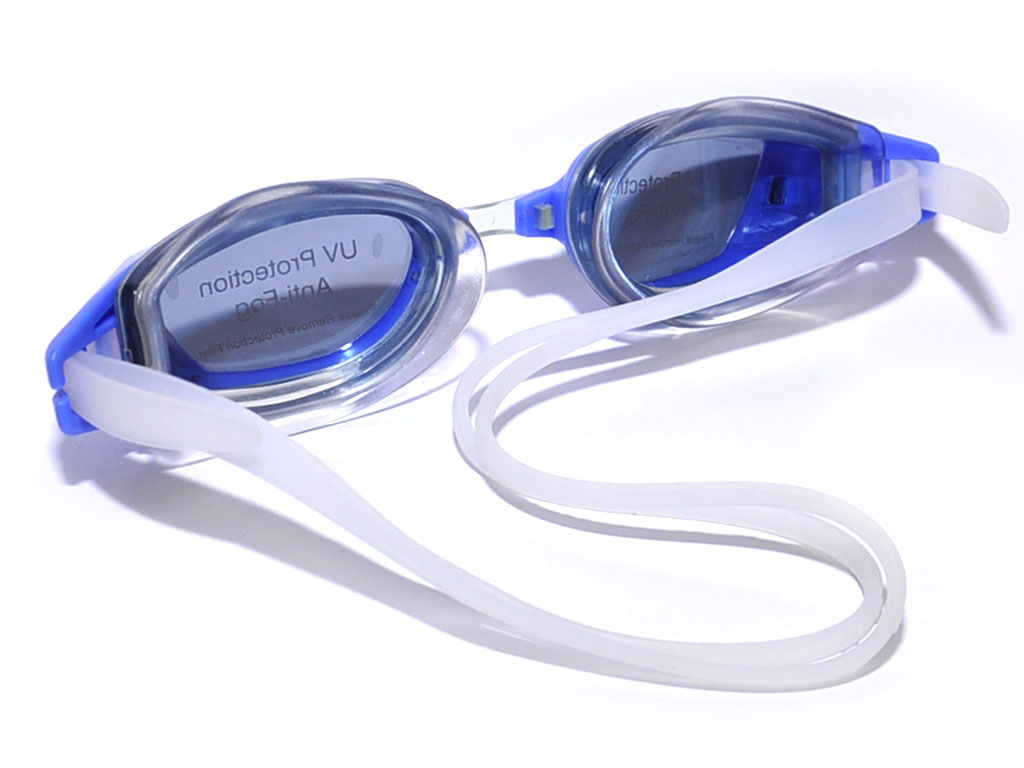 Очки для плавания, материал оправы силикон,cъёмная переносица. Индивидуальная упаковка из пластмассы  WG35A