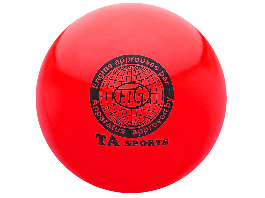 Мяч для художественной гимнастики силикон TA sport. Диаметр 19 см. Цвет  красный.:(Т8): оптом купить у компании СПРИНТЕР