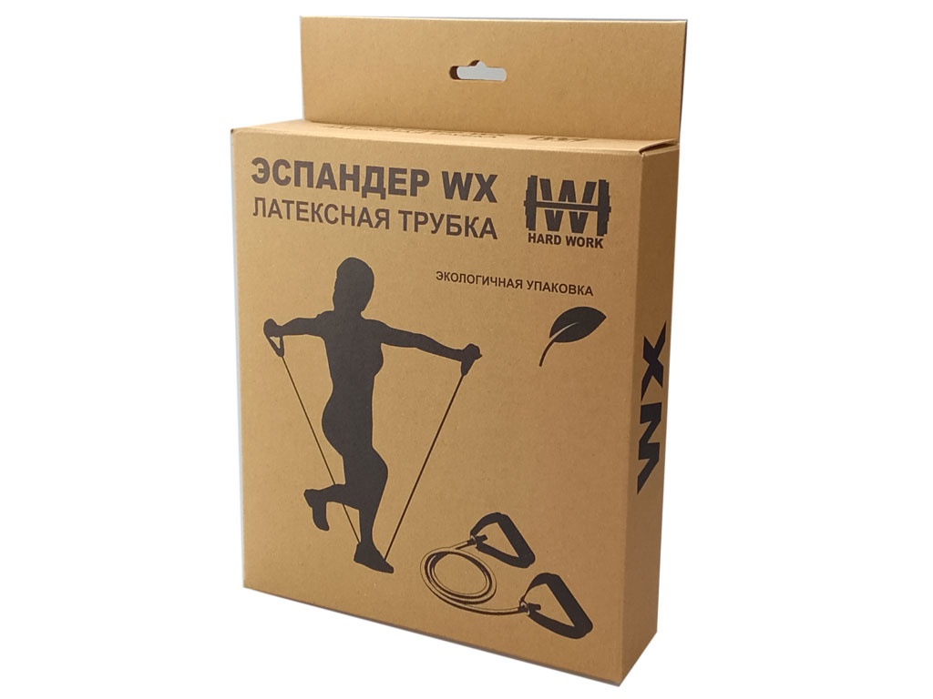 Эспандер латексная трубка черный 20LB #07852 WX-55