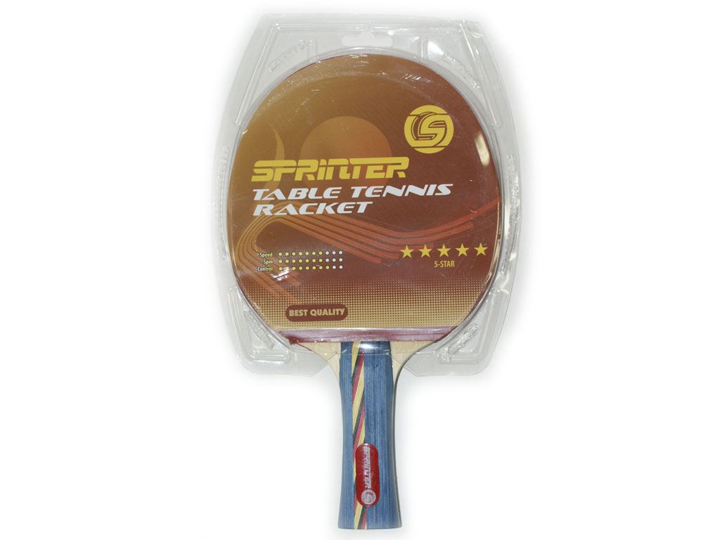Ракетка для игры в настольный тенис Sprinter 5*****, для опытных игроков. :(S-503):