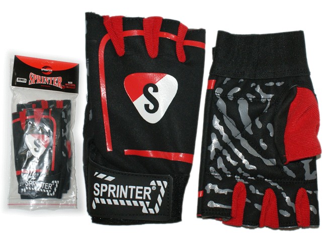 Перчатки для тяжёлой атлетики SPRINTER с напульсником размер L :542-544