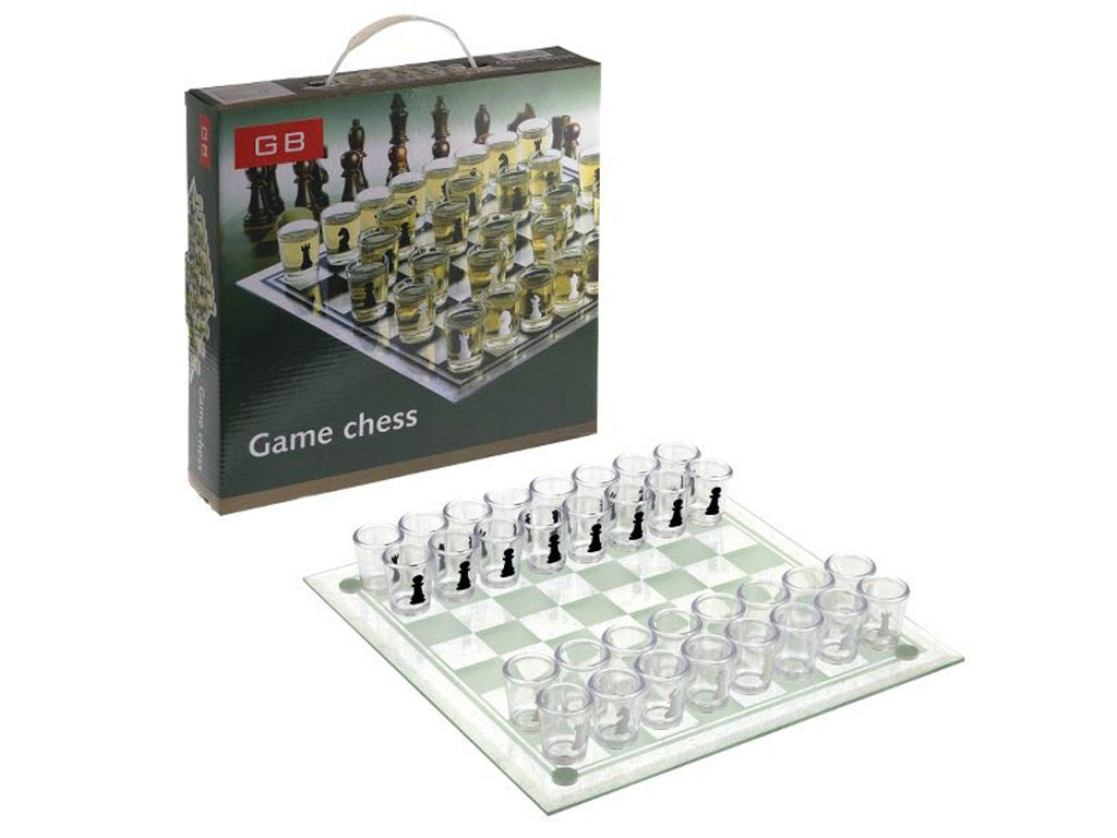 Подарочный набор «Пьяные шахматы» рюмки :086 М: