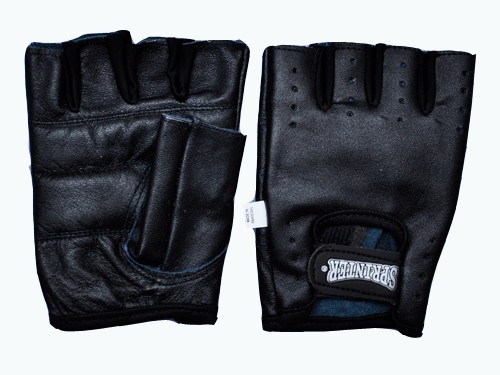 Перчатки для тяжёлой атлетики без пальцев, кожа. Размер ХL.