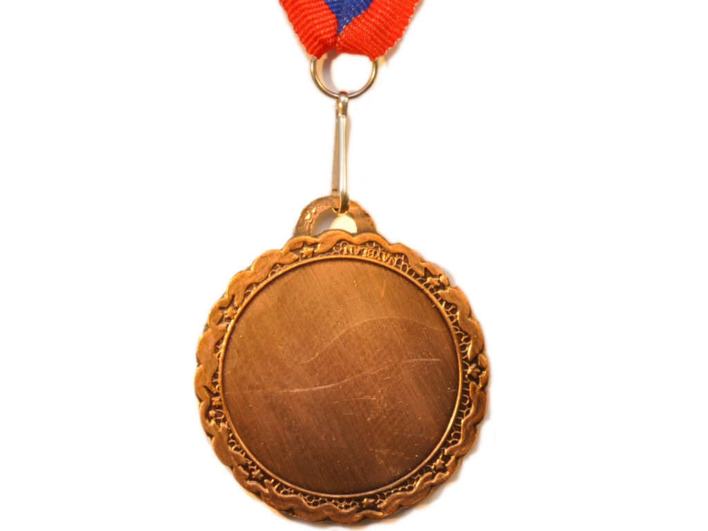 Медаль спортивная с лентой 3 место d - 5 см :506-3