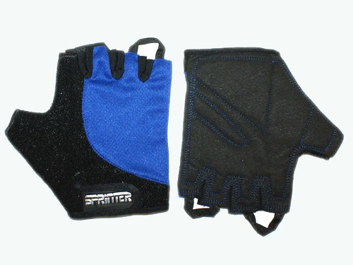 Перчатки для велосипедистов. Материал: ткань, замша.  Размер М. :(C):