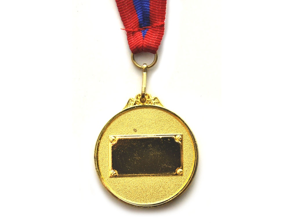 Медаль спортивная с лентой 1 место d - 4,5 см :450-1