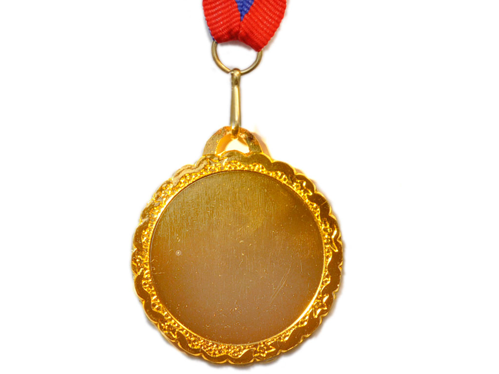 Медаль спортивная с лентой 1 место d - 5 см :506-1