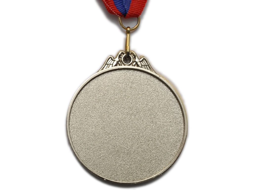 Медаль спортивная с лентой 2 место d - 5 см :PF-2