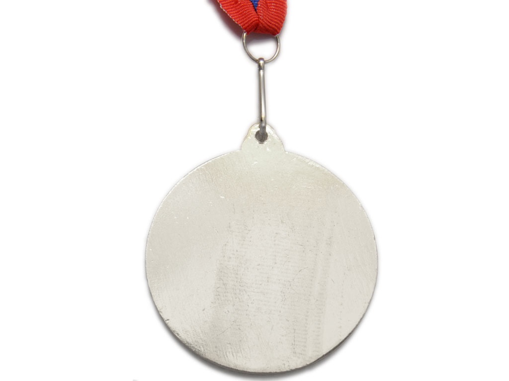 Медаль спортивная с лентой 2 место (без жетона) d - 6 см :Т6-2