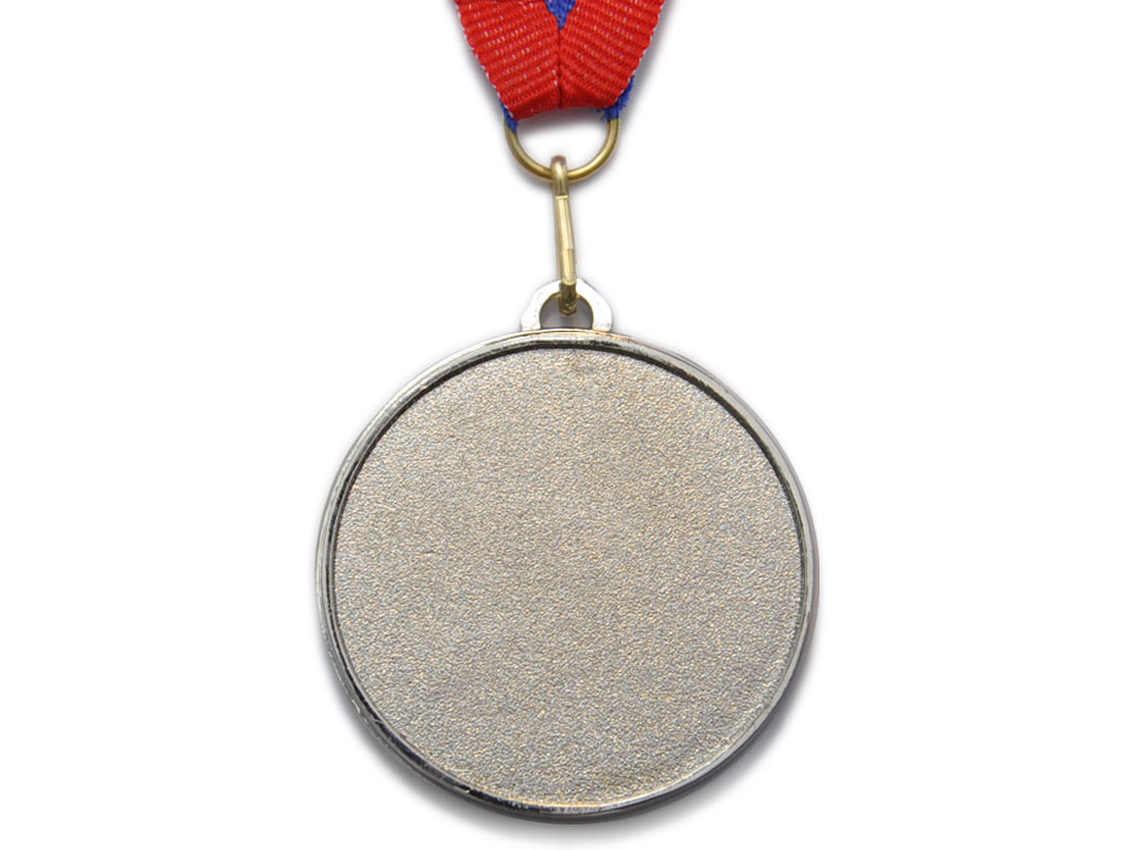 Медаль спортивная с лентой 2 место d - 5 см :5200-14