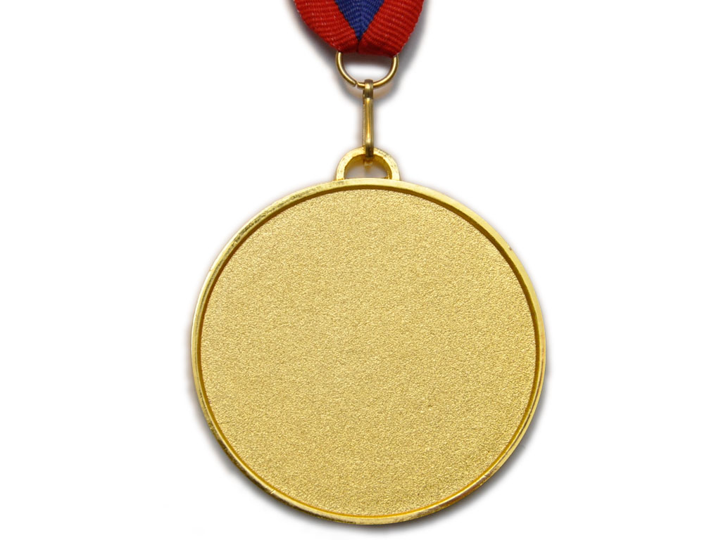 Медаль спортивная с лентой 1 место d - 6,5 см :5201-7