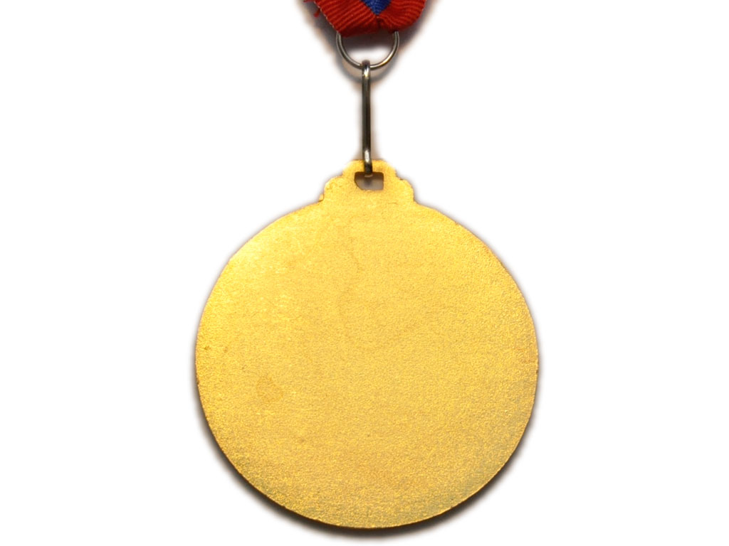 Медаль спортивная с лентой 1 место d - 6,5 см :5202-1