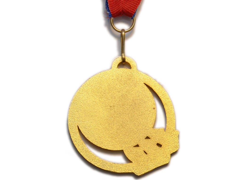 Медаль спортивная с лентой 1 место d - 5 см :5201-20