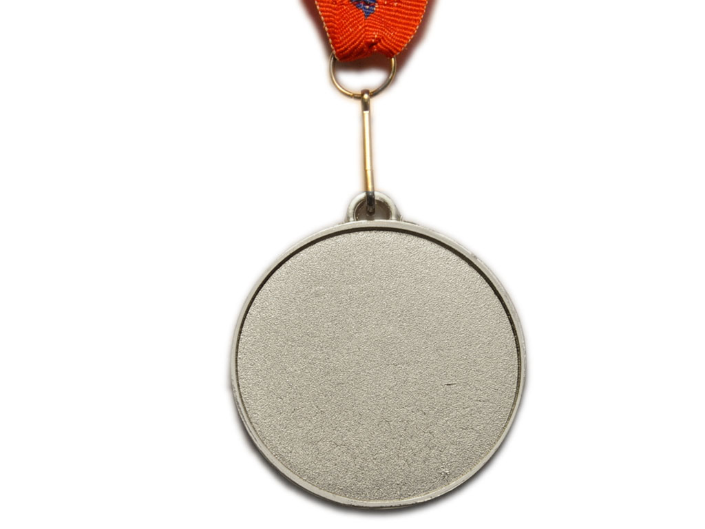 Медаль спортивная с лентой 2 место d - 5 см :5201-18