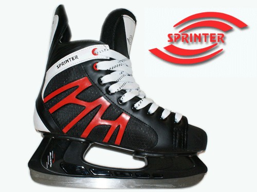 Коньки ледовые хоккейные, размер 36: PW-206P RED