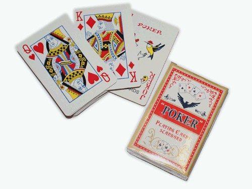 Карты для игры в покер. В колоде 54 карты. Материал бумага ламинированная. :(737):