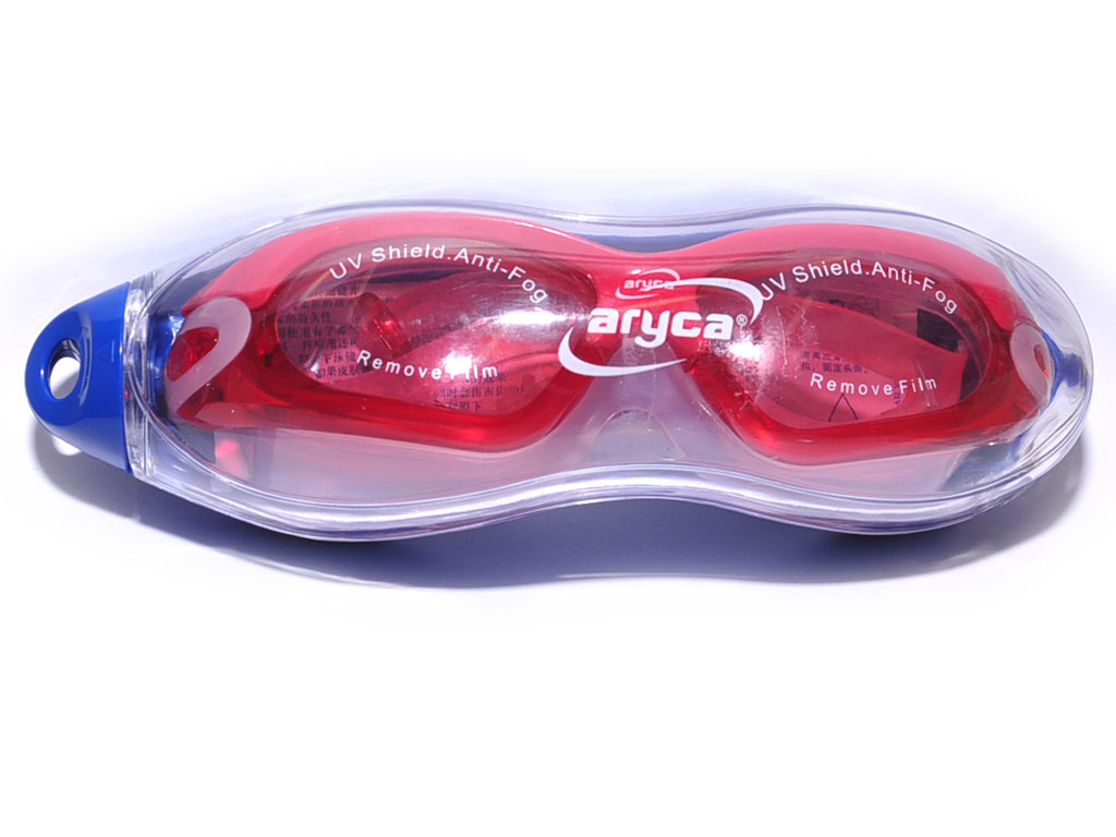 Очки для плавания. Материал оправы силикон, беруши в комплекте. Индивидуальная пластиковая упаковка WG61B