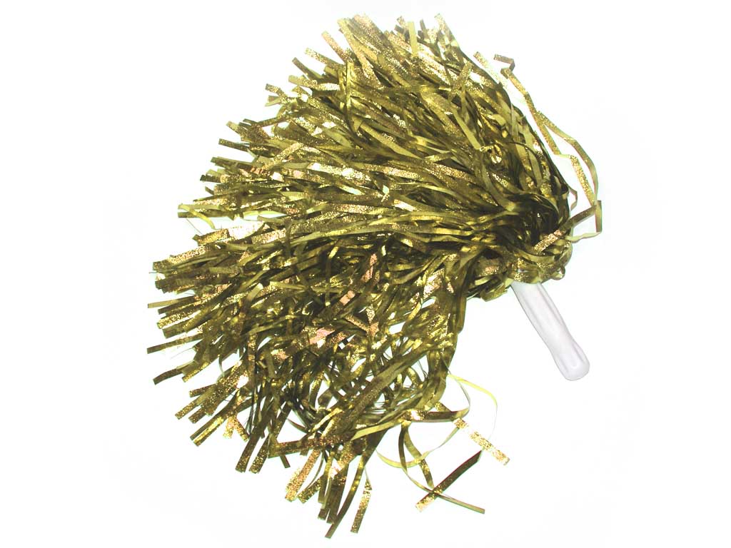 Помпоны для черлидинга металлизированные. Цвет золото. :SLB-40ЗО
