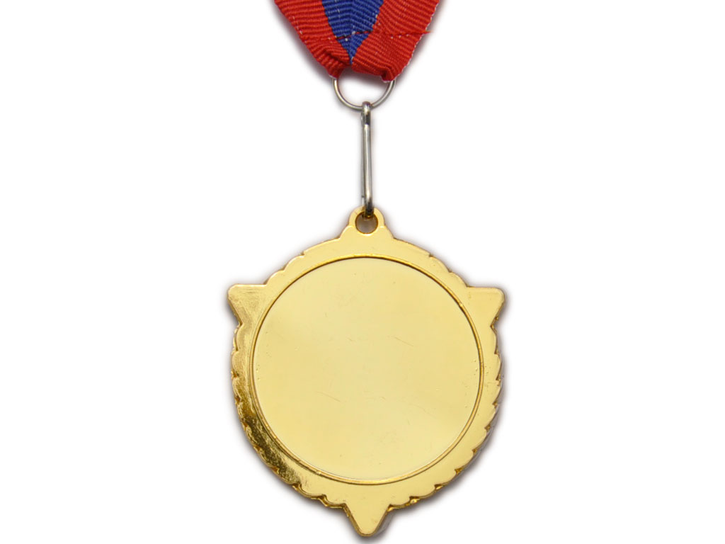 Медаль спортивная с лентой за 1 место. Диаметр 5 см: 5502-1