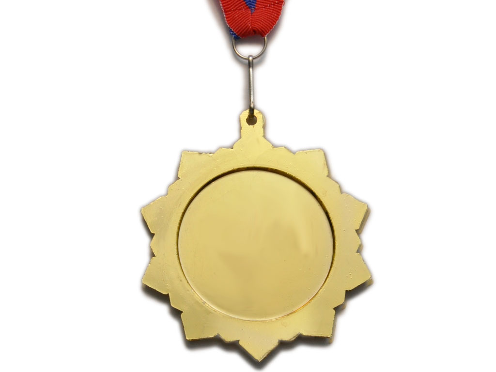 Медаль спортивная с лентой 1 место d - 7,5 см :5706-1