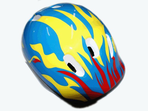 Защитный шлем для роллеров, велосипедистов. Материал: пластмасса, пенопласт. :(6К):