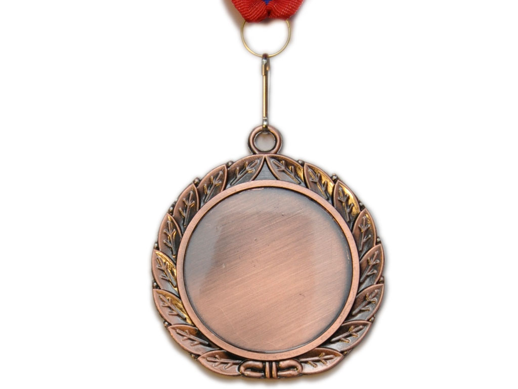 Медаль спортивная с лентой 3 место d - 6,5 см :Е02-3