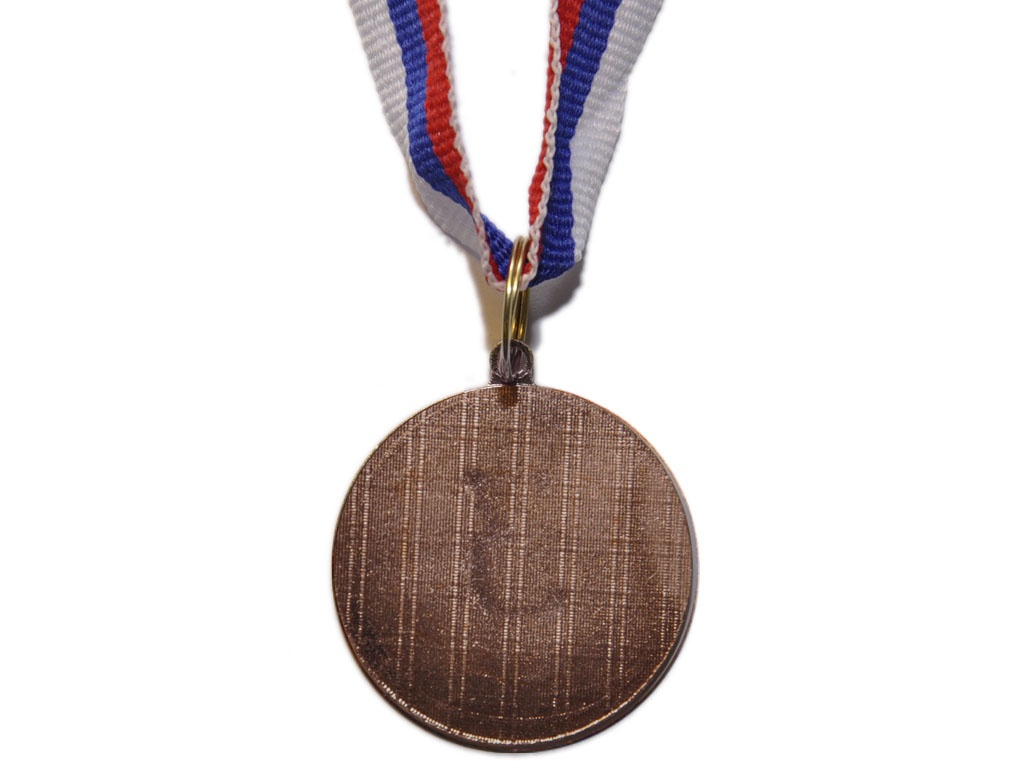 Медаль спортивная с лентой 3 место d - 3,5 см :1735-3