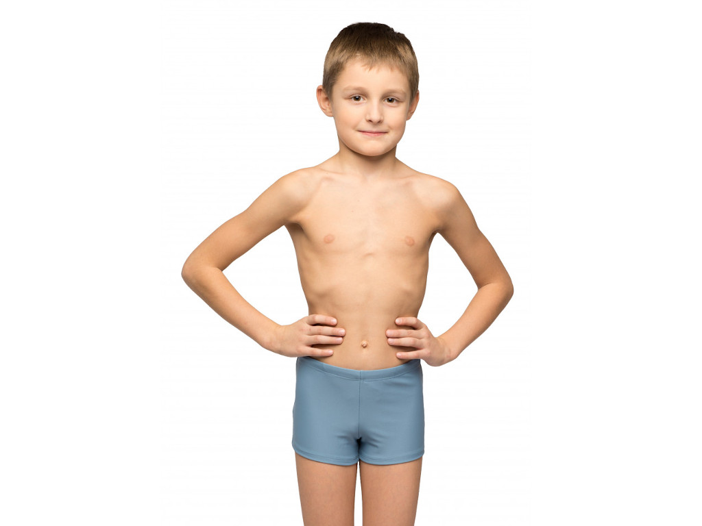 Плавки-шорты детские однотонные светло-серые размер 30 Korri :П56-011