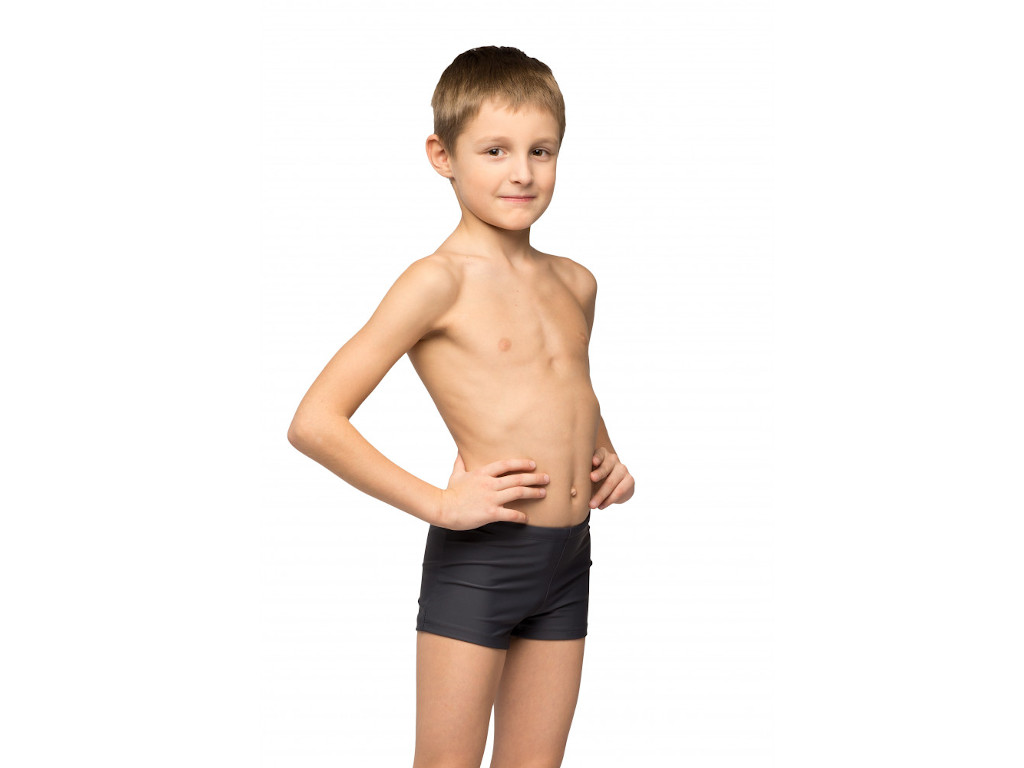 Плавки-шорты детские однотонные тёмно-серые размер 34 Korri :П56-011