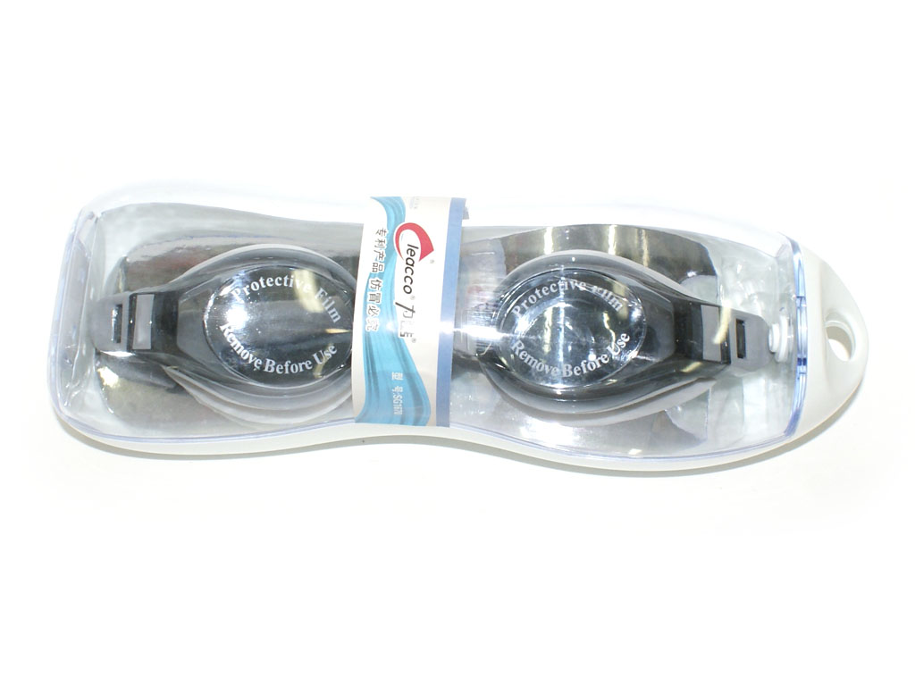 Очки для плавания со съёмной переносицей. Индивидуальная пластмассовая упаковка.   SG1670