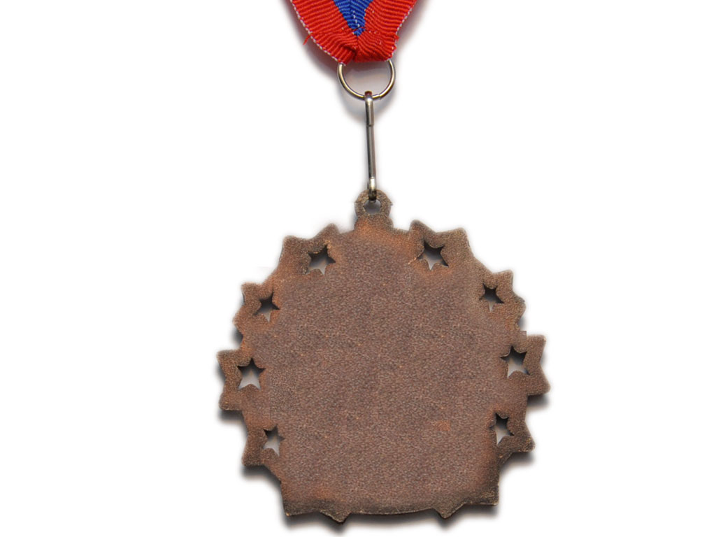 Медаль спортивная с лентой 3 место d - 6 см :1803-3