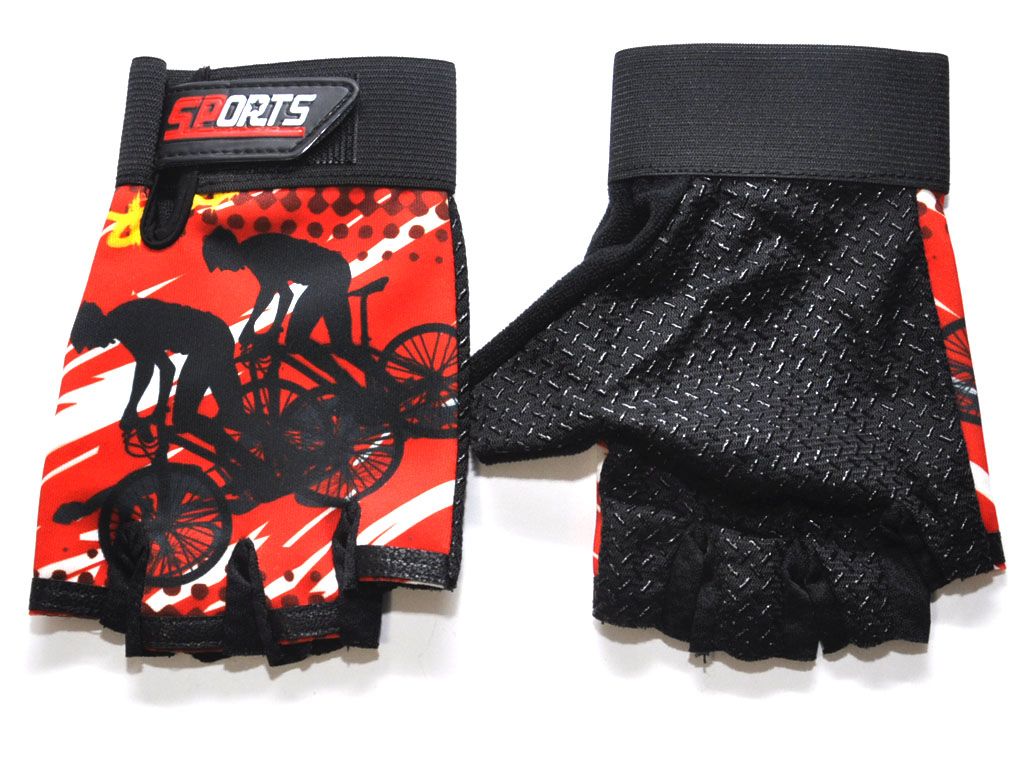 Перчатки для велосипедистов. Материал: трикотажная ткань. JZ-3537
