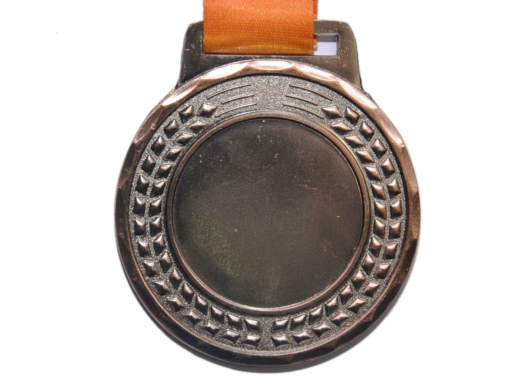 Медаль спортивная с лентой 3 место d - 7 см :1901BG-3