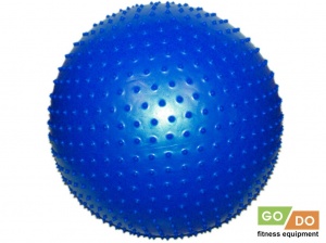 Мяч для фитнеса с массажными шипами синий d - 70 см GO DO :МА-70 купить оптом у поставщика sprinter-opt.ru